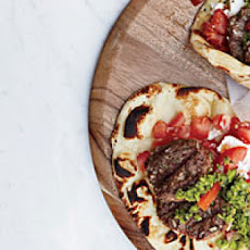 Lamb Burgers with Green Harissa