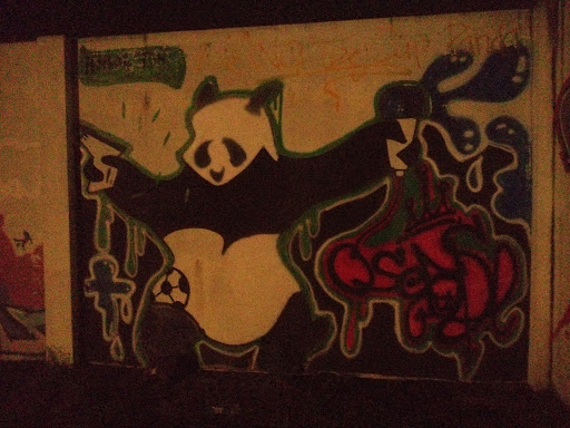 Panda Graffiti Wall Art