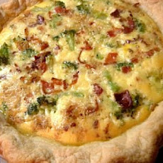 Zucchini, Bacon, and Gruyère Quiche