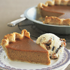 Caramel-Pumpkin Pie with Mincemeat Ice Cream