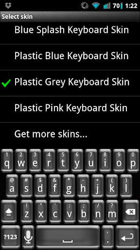 Plastic Grey Keyboard Skin