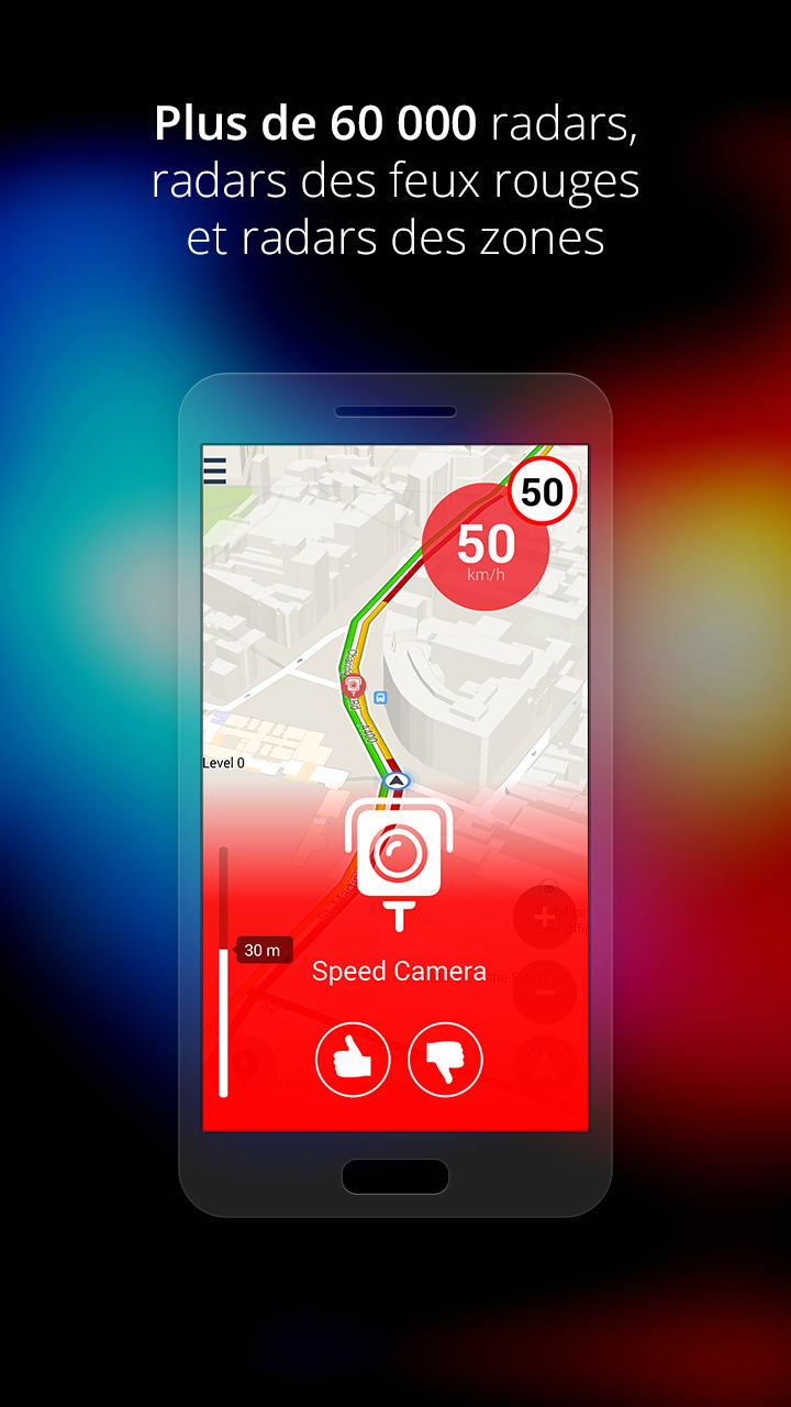 Android application Speed Cameras &amp; Traffic Sygic screenshort
