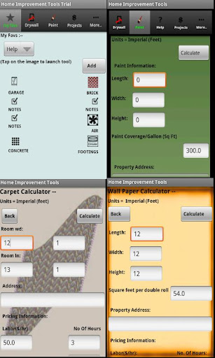 Construction calculators