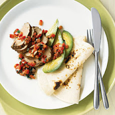 Peppered Pork Tenderloin with Tomato-Mint Salsa