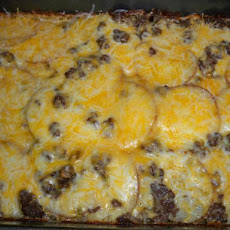 Hamburger Potato Cheese Casserole