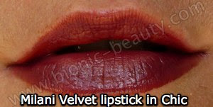 Milani lipstick in Chic