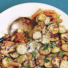 Ratatouille Riggies: Eggplant Marinara with Rigatoni and Zucchini