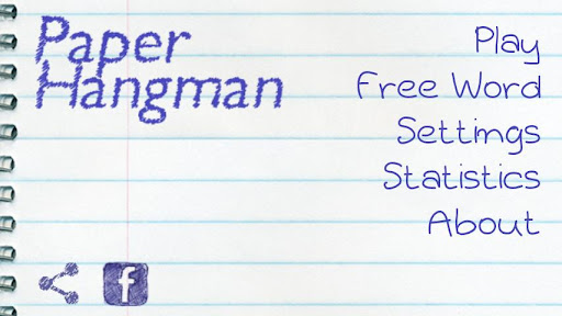 Paper Hangman Free English