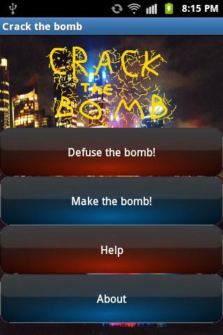 Crack the bomb