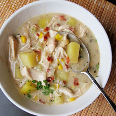 Chicken Chowder with Potato, Bacon, and Corn