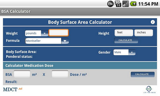 【免費醫療App】MDCT BSA Calculator-APP點子