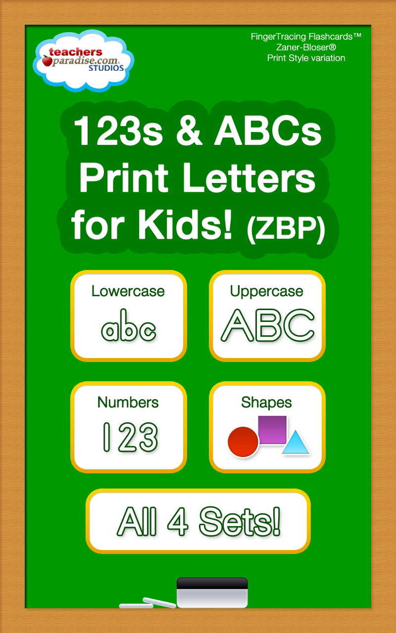 Android application Alphabet & Numbers - English Handwriting Game -ZBP screenshort