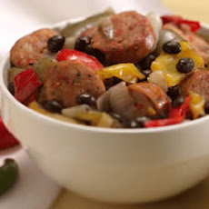 Texas Style Chili with Spicy Jalapeno Chicken Sausage