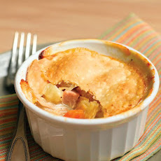 Chicken Potpies with Ham