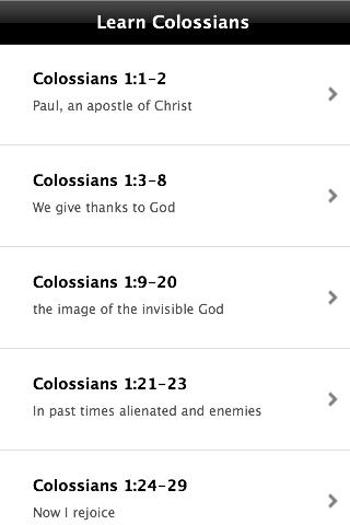 Learn Colossians