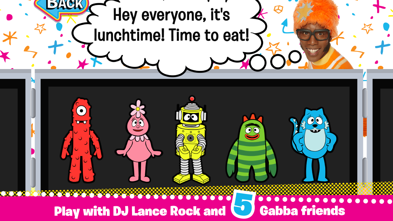 Android application Yo Gabba Gabba! Tummy Party screenshort