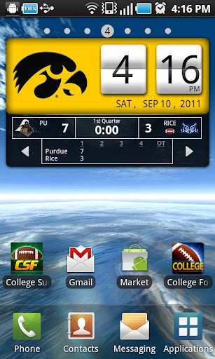 Iowa Hawkeyes Live Clock