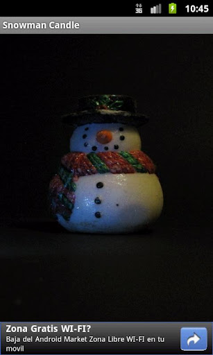 SnowMan Candle
