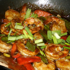 Honey Orange Stir Fry Shrimp