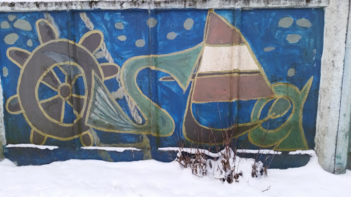 Sail Ship Graffiti