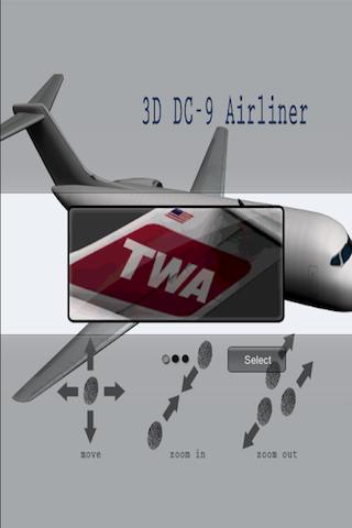 3D DC-9 Airliner
