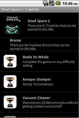 Dead Space 2 Trophies