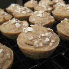 Peanut Butter and Banana Pupcakes (Dog Treats)