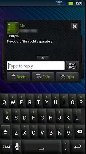 【免費個人化App】GO SMS Black Green Theme-APP點子