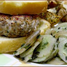 Tandoori Chicken Burgers With Minty Cucumbers