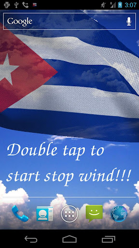 3D Cuba Flag Live Wallpaper