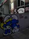 Smurf Love Graffiti