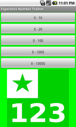 Esperanto Numbers Trainer