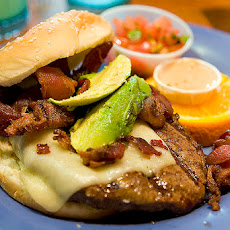 Cheesy Salsa Burgers