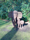 Statue of Two Elephants