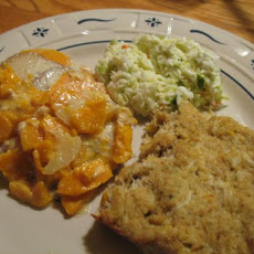 Yukon Gold and Sweet Potato Gratin