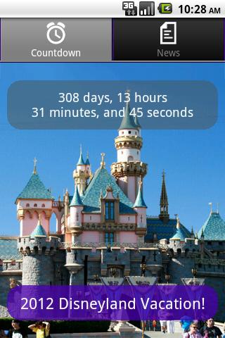 Disneyland Vacation Countdown