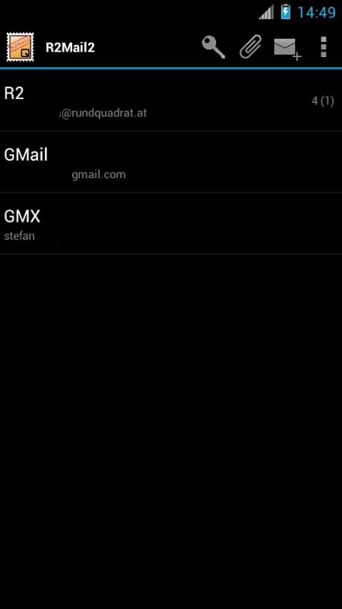 Android application R2Mail2 License screenshort