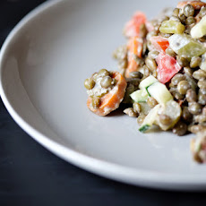 Smoked Lentil Salad with Sriracha Miso Mayonnaise