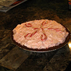 Chocolate Candy Cane Pie