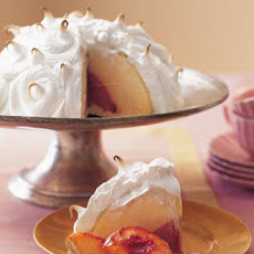 Peach Melba Baked Alaska