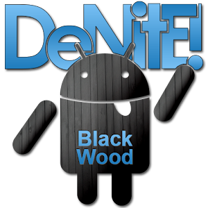 Black Wood Blue CM11 Theme.apk 5.0