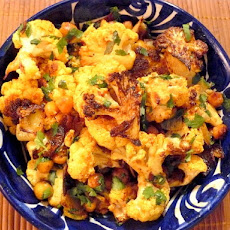 Roasted Curried Cauliflower