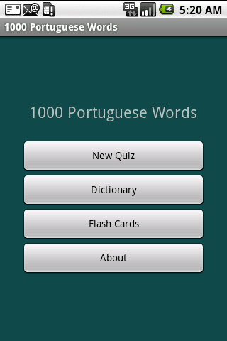 Top 1000 Portuguese Word Quiz