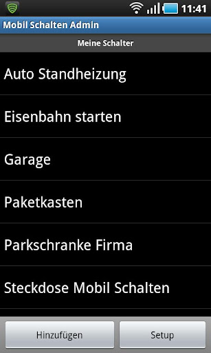 Mobil Schalten Admin App