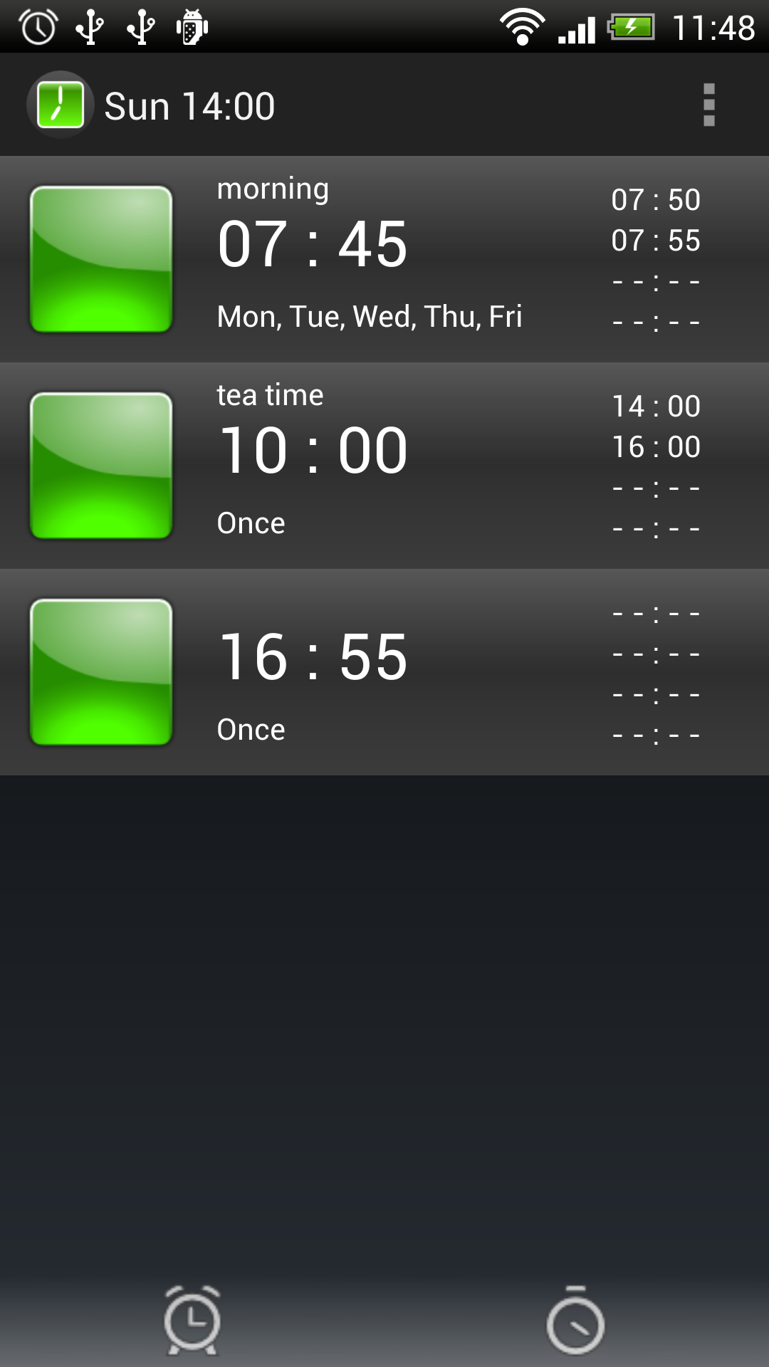 Android application Alarm Clock Tokiko screenshort