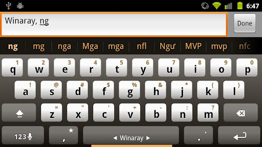 Waray-waray Keyboard Plugin