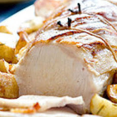 Maple-Mustard Pork Loin with Roasted Potatoes