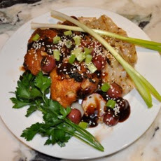 Peking Style Chicken with Pan Roasted Grape Hoisin