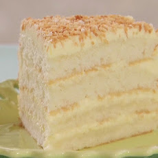 Throwdown's Toasted Coconut Cake with Coconut Filling and Coconut Buttercream