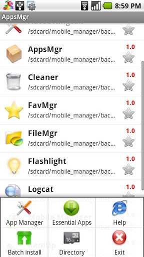 appsmgr-for-mobile-manager for android screenshot